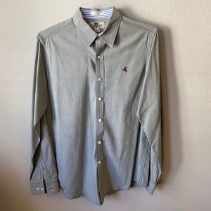 Mens Fitted Dress Shirt Medium Club Room
